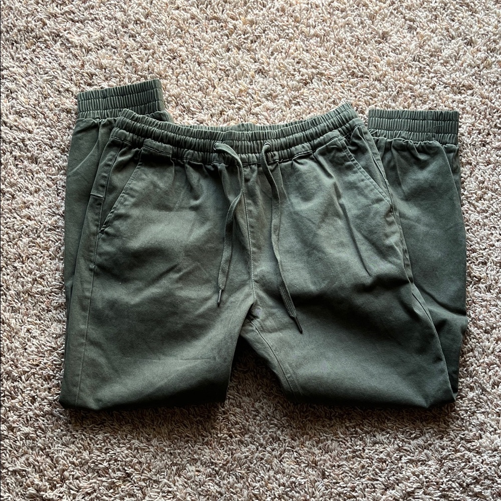 Dark green joggers